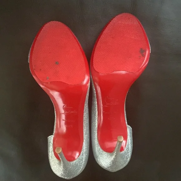 Like New!!! Christian Louboutin Glitter Pumps - Picture 6 of 9